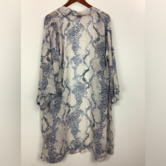 Karlie Snakeskin print cardigan one size chiffon - Picture 7 of 10